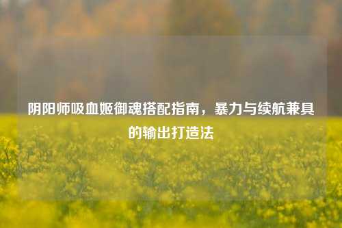 阴阳师吸血姬御魂搭配指南，暴力与续航兼具的输出打造法