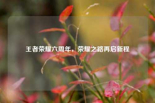 王者荣耀六周年，荣耀之路再启新程